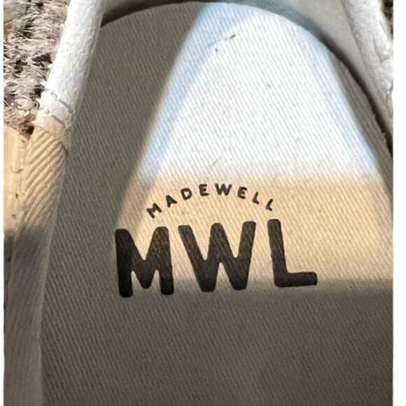 Madewell Sidewalk Low-Top Sneakers Wave Edition Size 8.5 White and Leopard Print - Picture 8 of 9